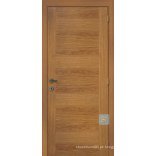 Porta de entrada folheada de madeira rústica do projeto home da porta, porta de entrada de madeira rústica